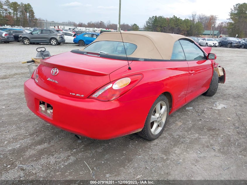 2004 Toyota Camry Solara Sle VIN: 4T1FA38P54U032317 Lot: 37916201
