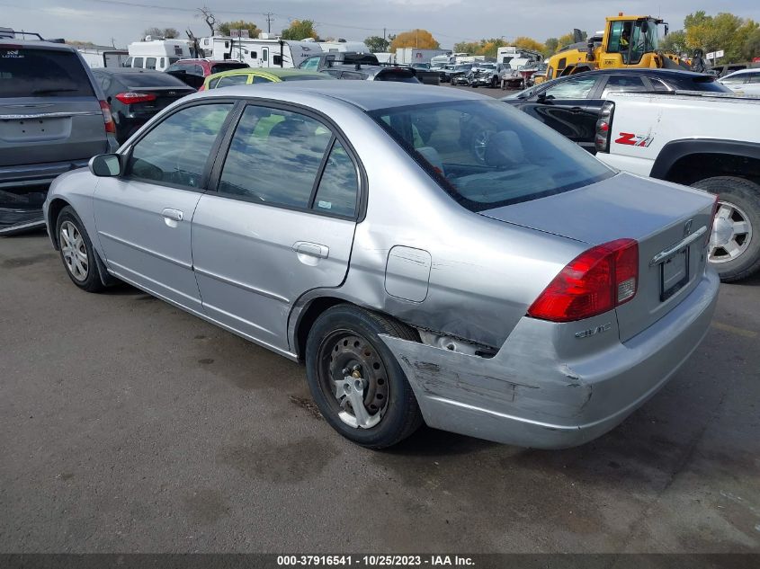 2003 Honda Civic Ex VIN: 2HGES25723H576630 Lot: 37916541