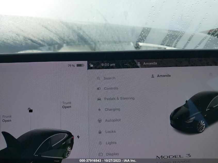 2018 Tesla Model 3 Range Battery VIN: 5YJ3E1EA6JF060101 Lot: 37916543