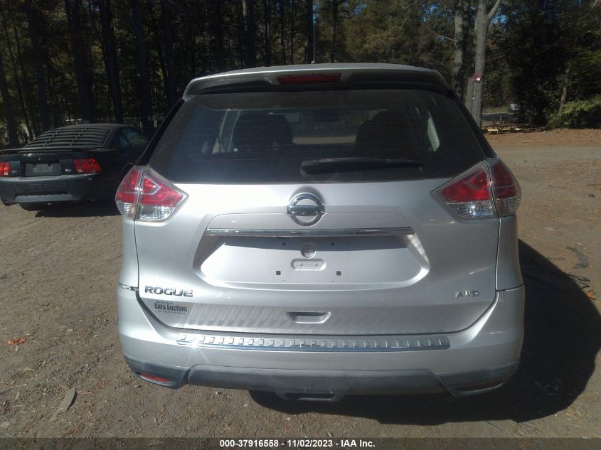 2015 Nissan Rogue S VIN: KNMAT2MVXFP514984 Lot: 37916558