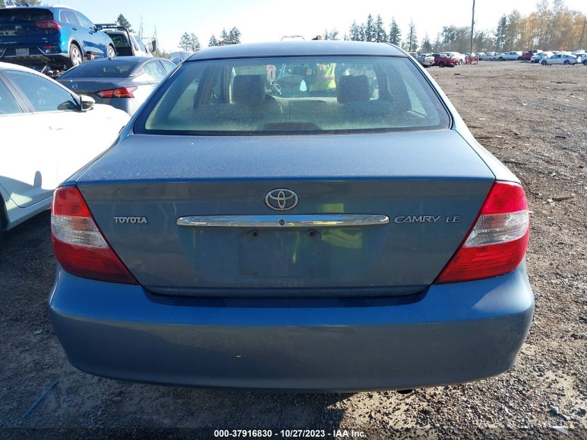 2002 Toyota Camry Le/Se/Xle VIN: JTDBE32KX20134916 Lot: 37916830