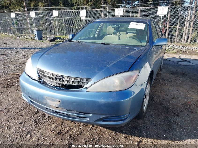 2002 Toyota Camry Le/Se/Xle VIN: JTDBE32KX20134916 Lot: 37916830