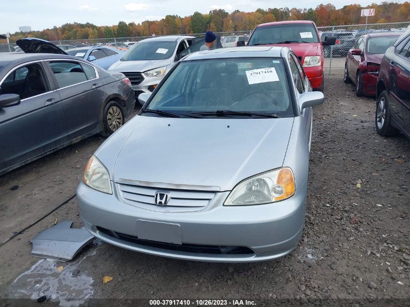 2003 Honda Civic Ex VIN: 1HGES26723L009982 Lot: 37917410