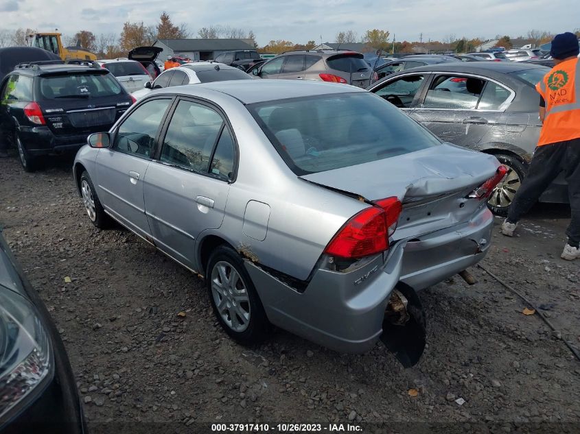 2003 Honda Civic Ex VIN: 1HGES26723L009982 Lot: 37917410