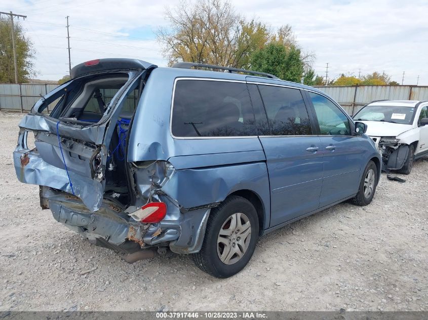 2007 Honda Odyssey Ex-L VIN: 5FNRL38667B076424 Lot: 37917446