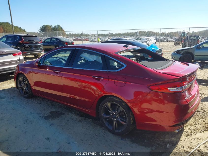 2017 Ford Fusion Sport VIN: 3FA6P0VP3HR219046 Lot: 37917450