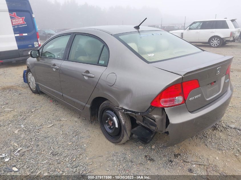 2007 Honda Civic Hybrid VIN: JHMFA36217S019736 Lot: 37917598