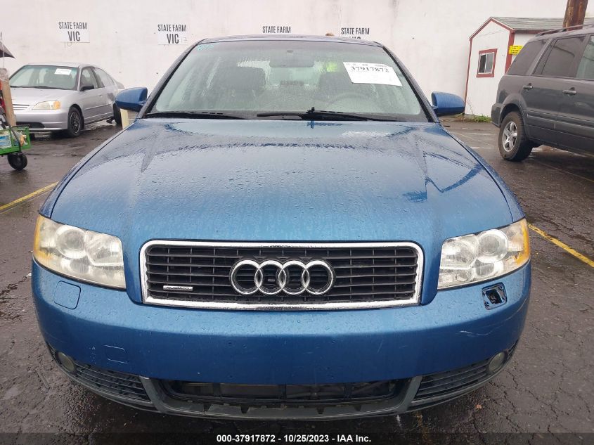 2002 Audi A4 1.8T VIN: WAULC68EX2A211174 Lot: 37917872