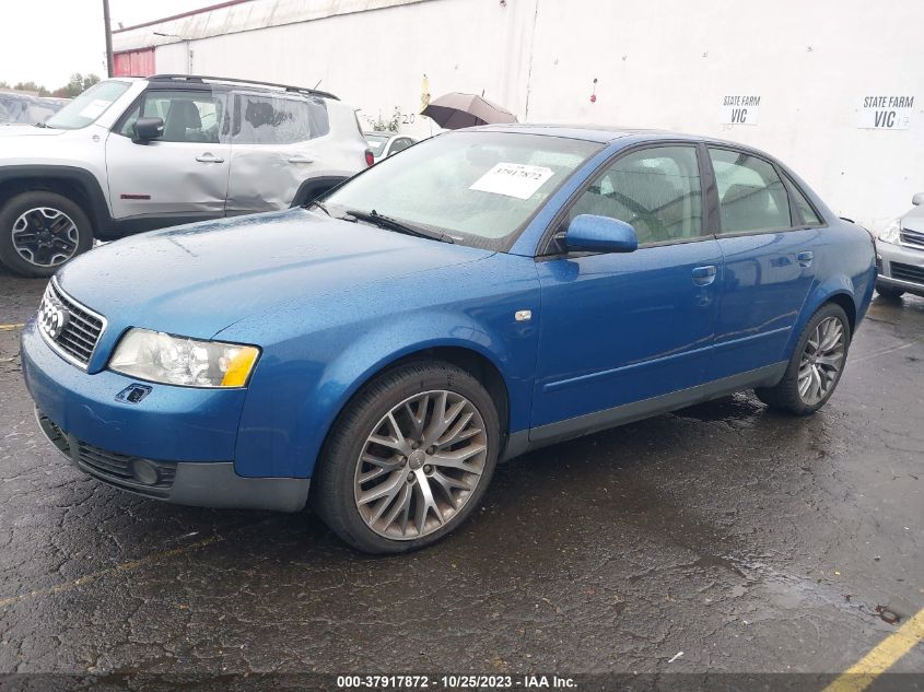 2002 Audi A4 1.8T VIN: WAULC68EX2A211174 Lot: 37917872