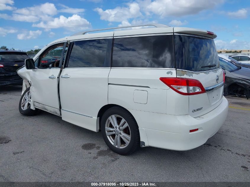 2014 Nissan Quest Sl VIN: JN8AE2KPXE9104126 Lot: 37918095