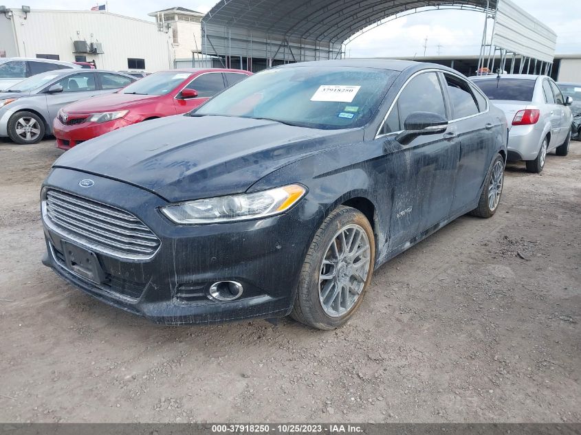 2014 Ford Fusion Titanium Hybrid VIN: 3FA6P0RU3ER291120 Lot: 37918250