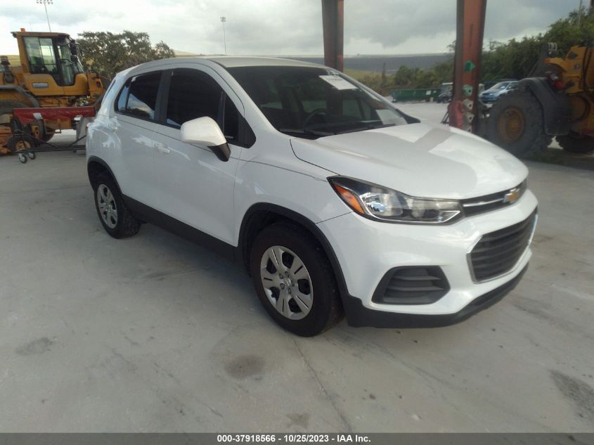 2017 Chevrolet Trax Ls VIN: KL7CJKSB7HB167456 Lot: 37918566