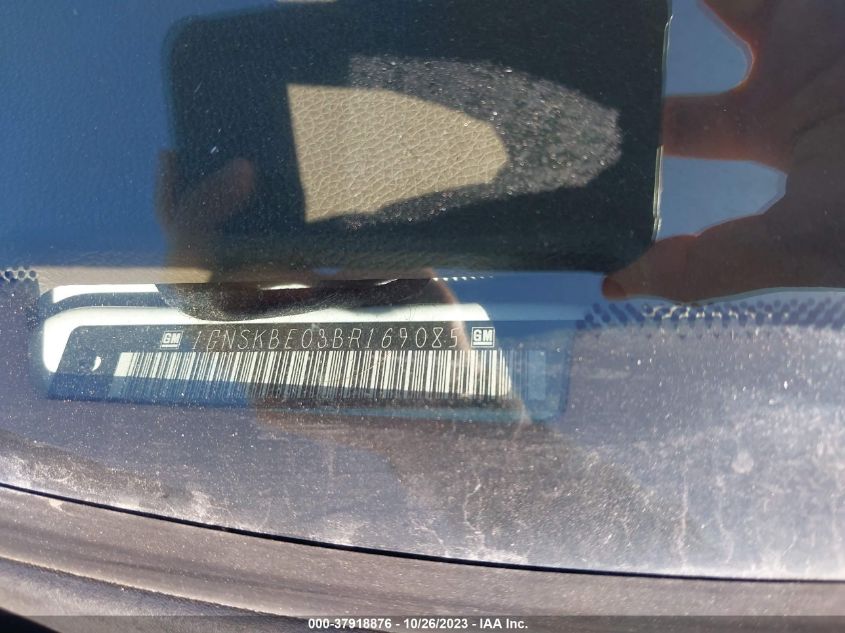 2011 Chevrolet Tahoe Lt VIN: 1GNSKBE03BR169085 Lot: 37918876