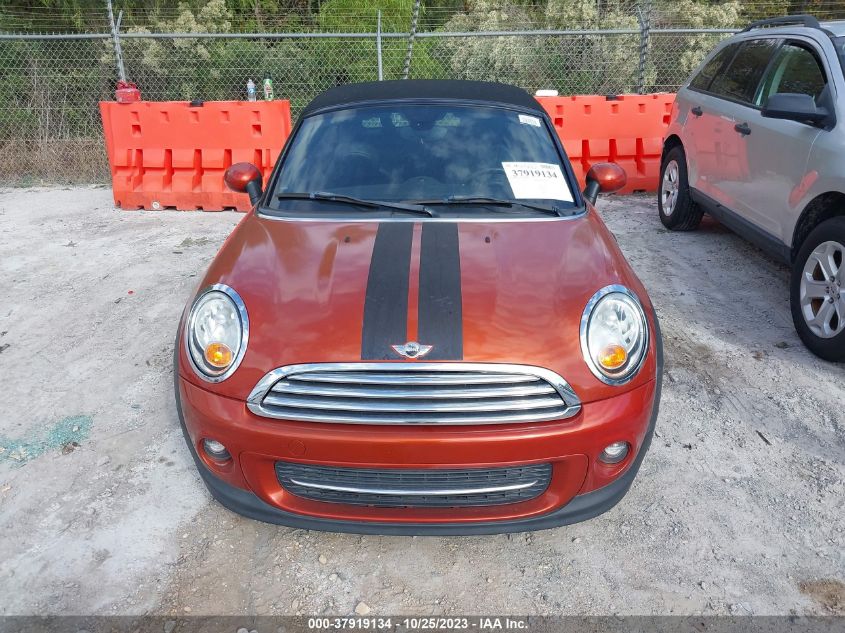 2012 Mini Cooper Roadster VIN: WMWSY1C55CT311521 Lot: 37919134