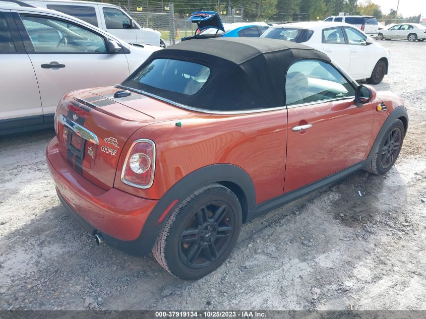 2012 Mini Cooper Roadster VIN: WMWSY1C55CT311521 Lot: 37919134