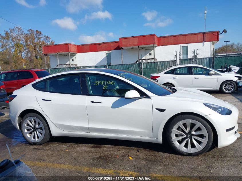 2021 Tesla Model 3 Standard Range Plus VIN: 5YJ3E1EA1MF041959 Lot: 37919265