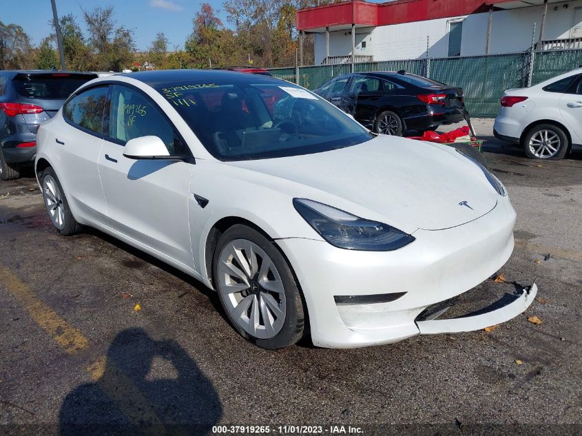 2021 Tesla Model 3 Standard Range Plus VIN: 5YJ3E1EA1MF041959 Lot: 37919265