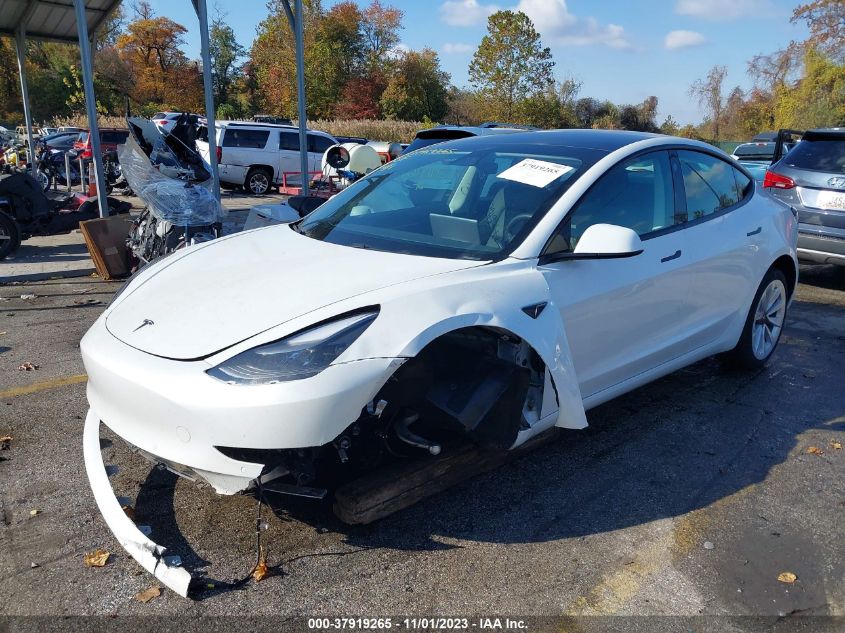 2021 Tesla Model 3 Standard Range Plus VIN: 5YJ3E1EA1MF041959 Lot: 37919265