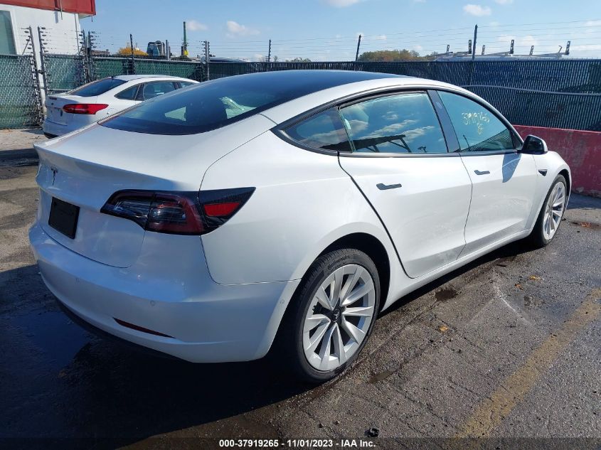 2021 Tesla Model 3 Standard Range Plus VIN: 5YJ3E1EA1MF041959 Lot: 37919265