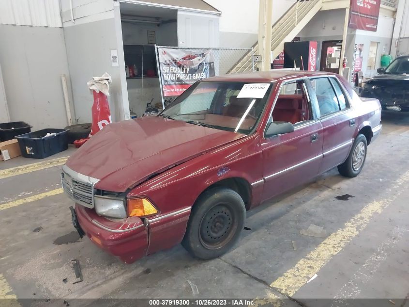 1992 Dodge Spirit VIN: 1B3XA46K4NF249497 Lot: 37919300