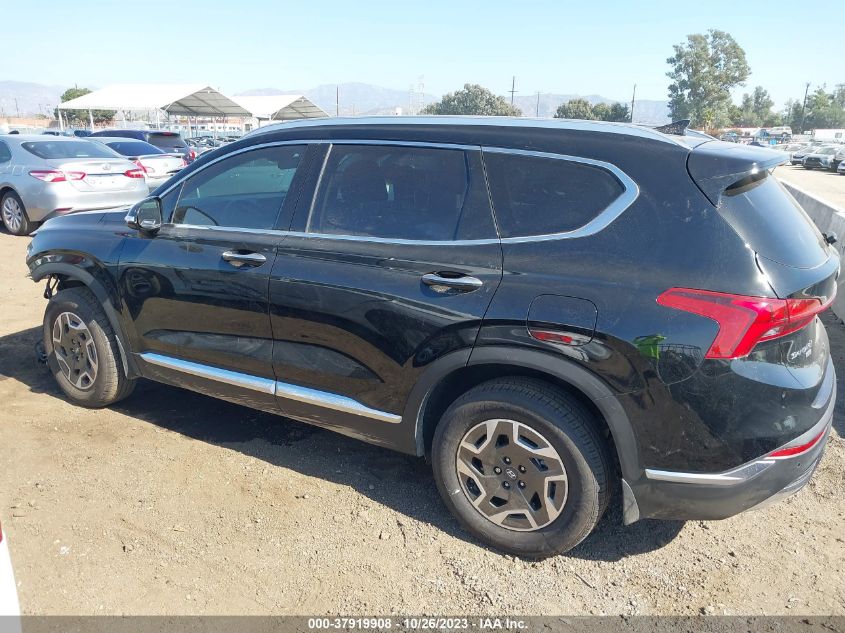 2022 Hyundai Santa Fe Hybrid Blue VIN: KM8S2DA10NU047445 Lot: 37919908