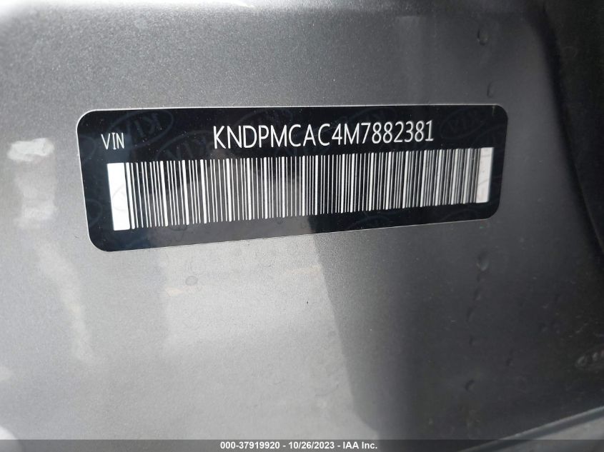 2021 Kia Sportage Lx VIN: KNDPMCAC4M7882381 Lot: 37919920