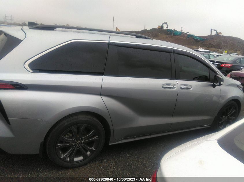 2022 Toyota Sienna Xse VIN: 5TDDRKEC5NS089414 Lot: 37920040