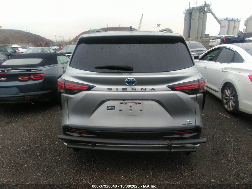 2022 Toyota Sienna Xse VIN: 5TDDRKEC5NS089414 Lot: 37920040