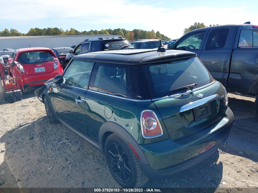 2012 Mini Cooper Hardtop VIN: WMWSU3C52CT255562 Lot: 37920183