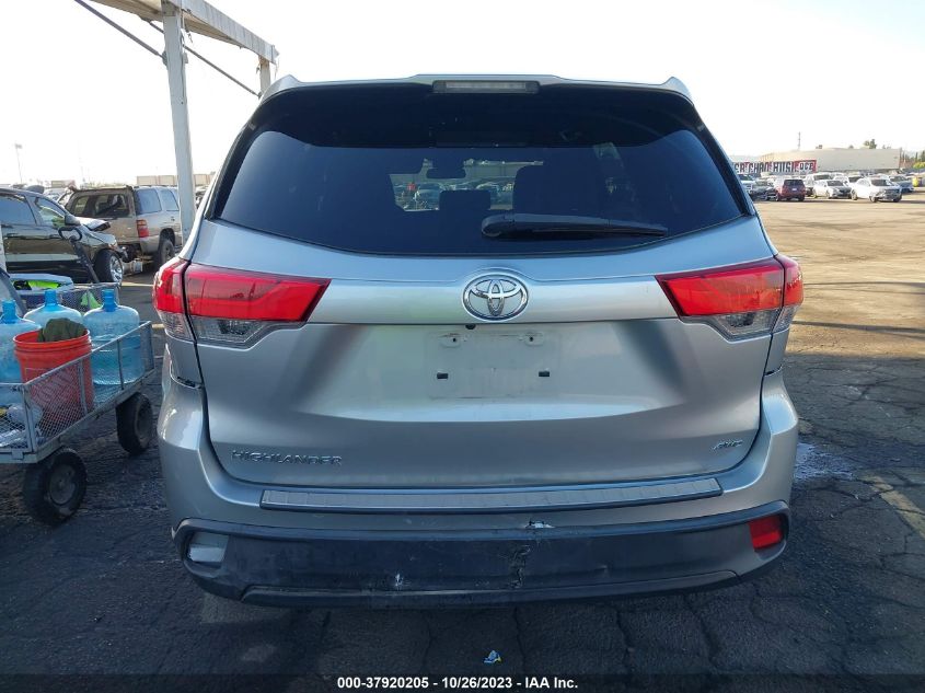 2017 Toyota Highlander Le VIN: 5TDBZRFH3HS361618 Lot: 37920205