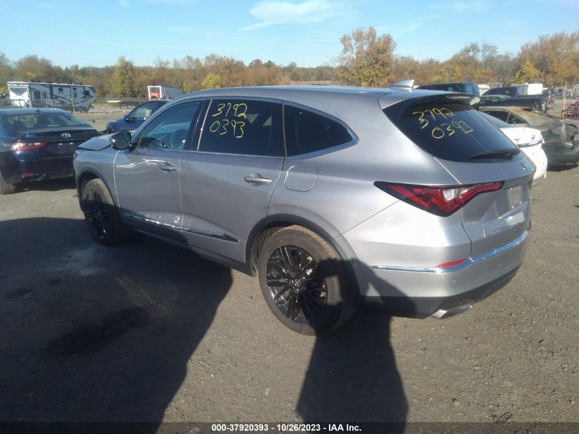 2022 Acura Mdx W/Technology Package VIN: 5J8YE1H44NL033320 Lot: 37920393