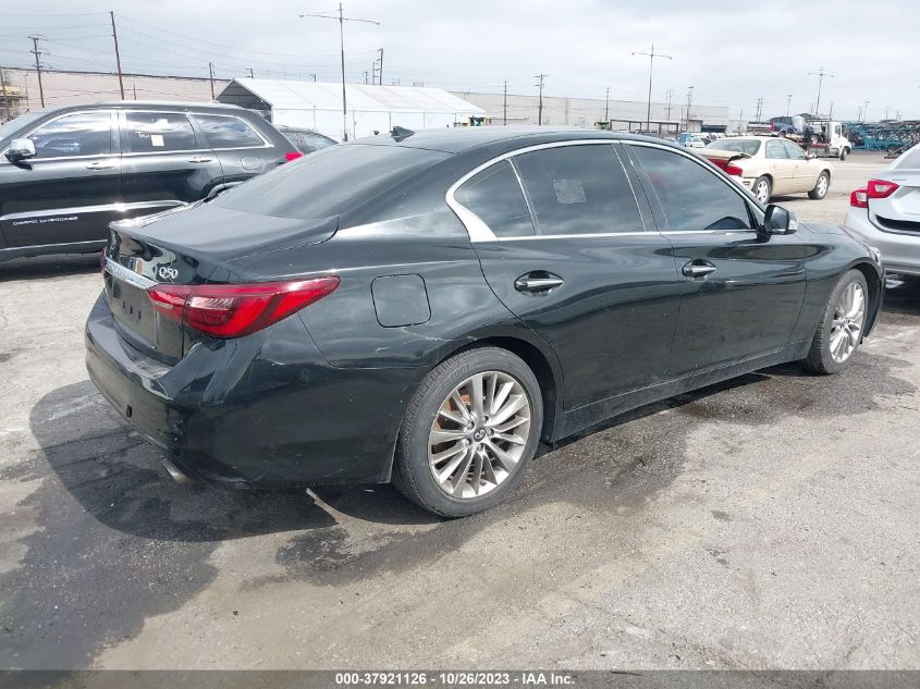 2018 Infiniti Q50 3.0T Luxe VIN: JN1EV7AP5JM354329 Lot: 37921126