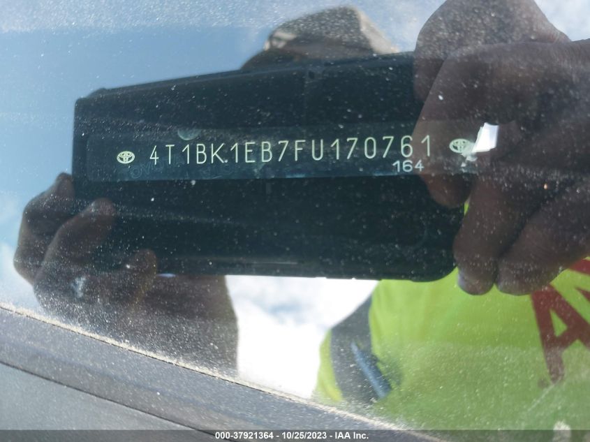 2015 Toyota Avalon Limited VIN: 4T1BK1EB7FU170761 Lot: 37921364