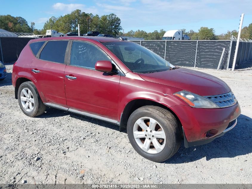 2006 Nissan Murano S VIN: JN8AZ08T56W419027 Lot: 37921415