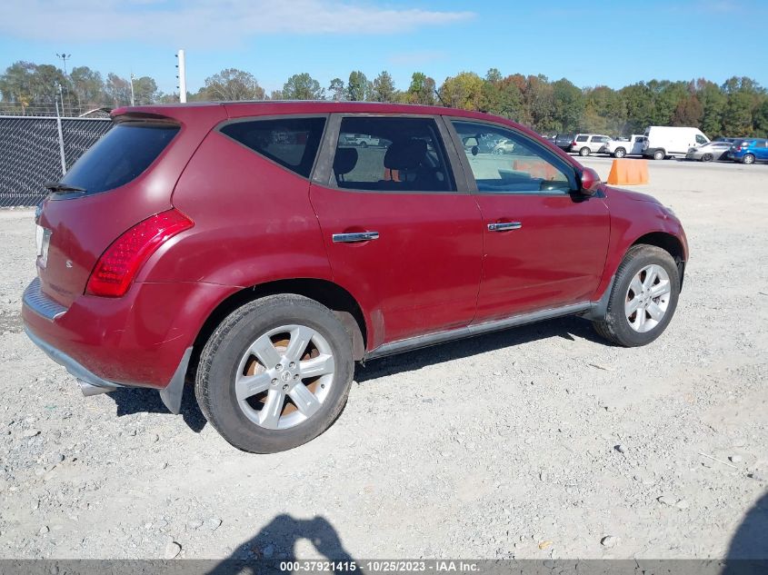 2006 Nissan Murano S VIN: JN8AZ08T56W419027 Lot: 37921415