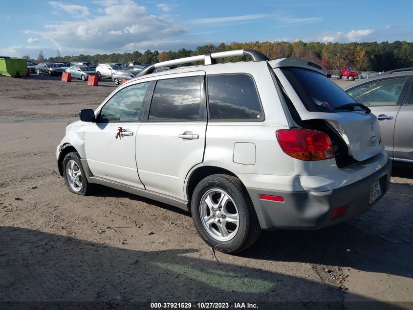 2003 Mitsubishi Outlander Ls VIN: JA4LX31G63U072804 Lot: 37921529