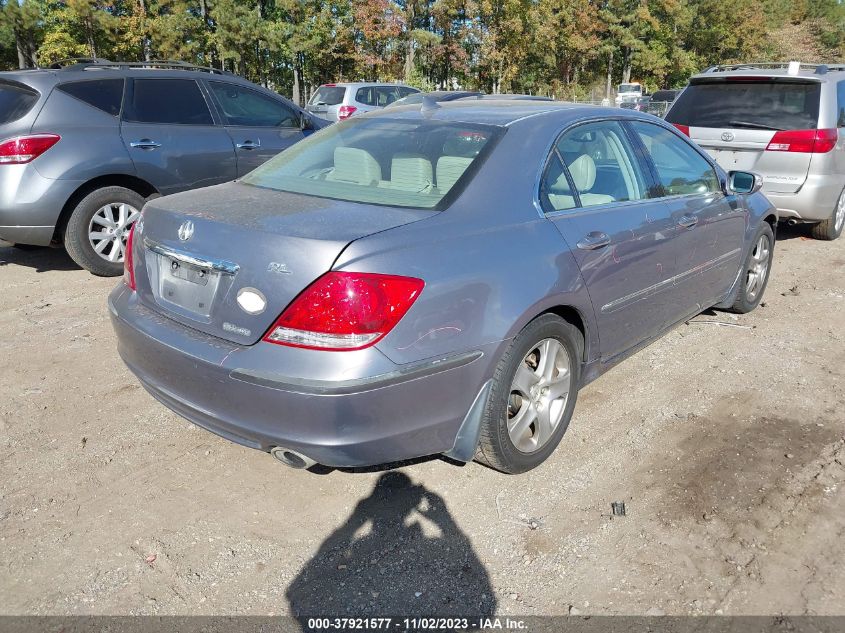 2008 Acura Rl VIN: JH4KB16558C001309 Lot: 37921577