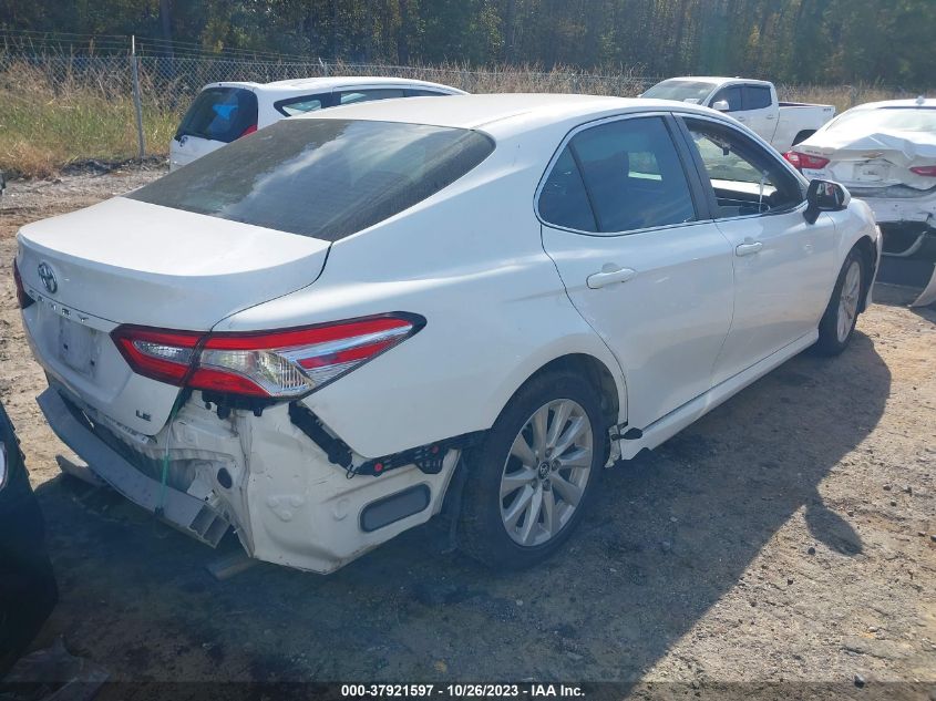 2018 Toyota Camry Le VIN: 4T1B11HK6JU073512 Lot: 37921597