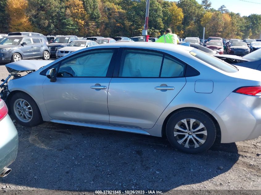 2022 Toyota Corolla Hybrid Le VIN: JTDEAMDE3NJ055950 Lot: 37921845