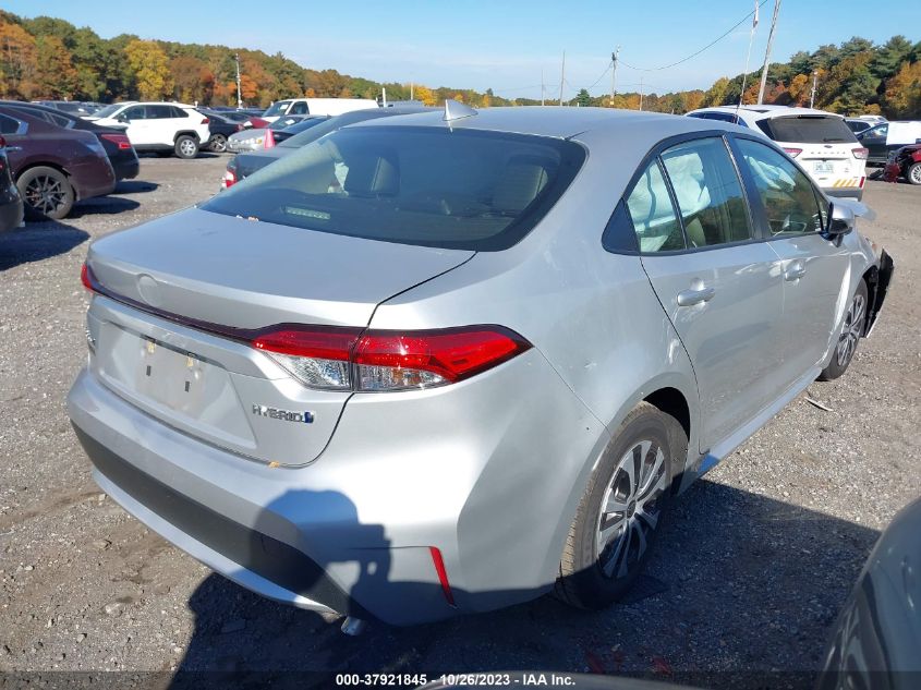 2022 Toyota Corolla Hybrid Le VIN: JTDEAMDE3NJ055950 Lot: 37921845