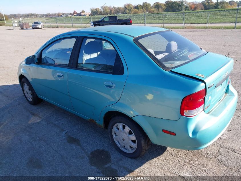 2005 Chevrolet Aveo Ls VIN: KL1TD52665B306364 Lot: 37922073