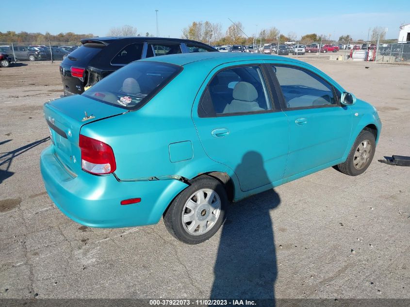 2005 Chevrolet Aveo Ls VIN: KL1TD52665B306364 Lot: 37922073