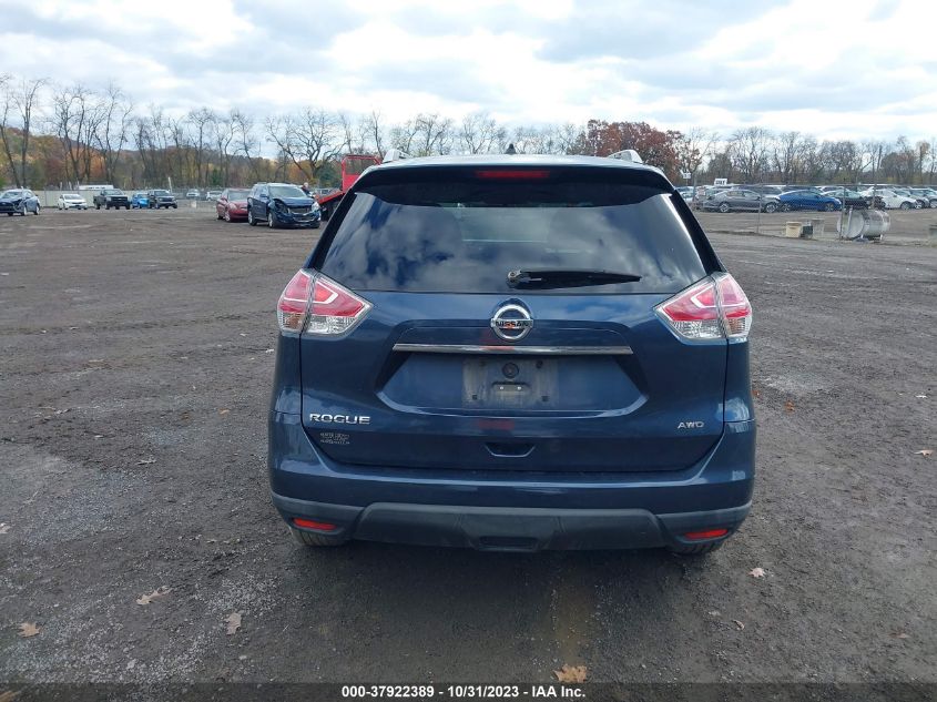 2016 Nissan Rogue S VIN: KNMAT2MV8GP725263 Lot: 37922389