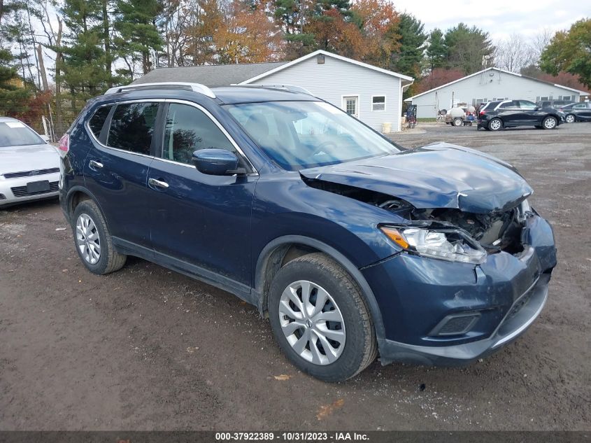 2016 Nissan Rogue S VIN: KNMAT2MV8GP725263 Lot: 37922389