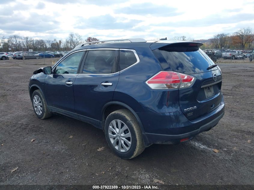 2016 Nissan Rogue S VIN: KNMAT2MV8GP725263 Lot: 37922389