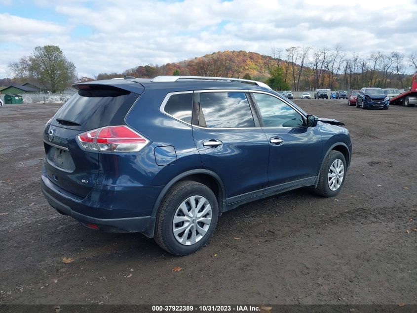 2016 Nissan Rogue S VIN: KNMAT2MV8GP725263 Lot: 37922389