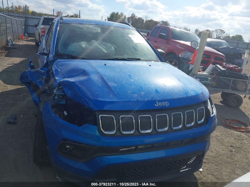 2022 Jeep Compass Latitude Fwd VIN: 3C4NJCBB7NT187427 Lot: 37923211