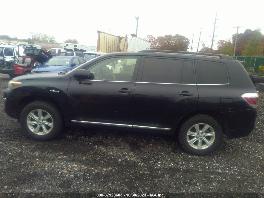 2013 Toyota Highlander Hybrid VIN: JTEBC3EH8D2016758 Lot: 37923603