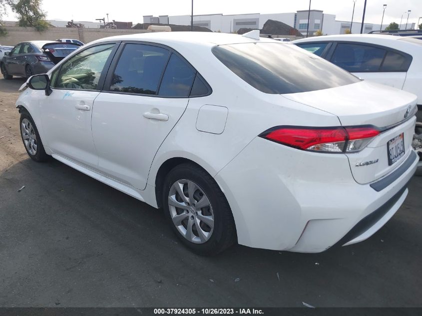 2021 Toyota Corolla Le VIN: JTDEPMAE7MJ131154 Lot: 37924305