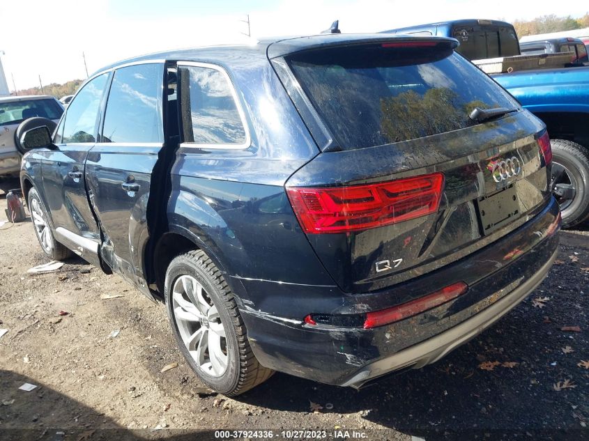 2017 Audi Q7 3.0T Premium VIN: WA1LAAF77HD037517 Lot: 37924336